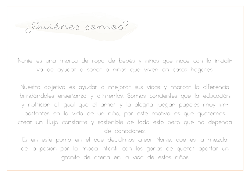 Mi proyecto: Desarrollo de mi marca Nanie 1