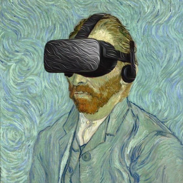 Daily project published on Instagram, Self-portrait with VR headset