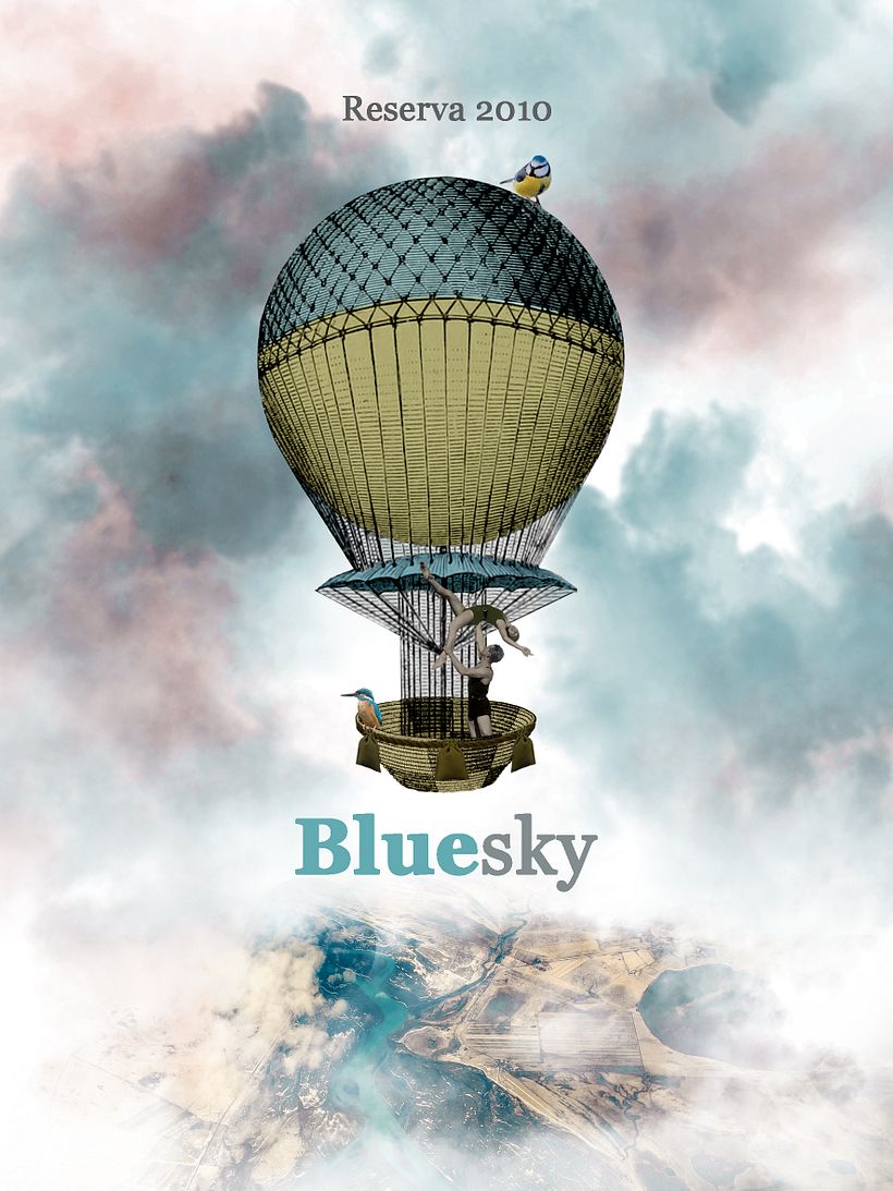 Mi Proyecto del curso: Ilustración con collage digital para etiqueta vino 0