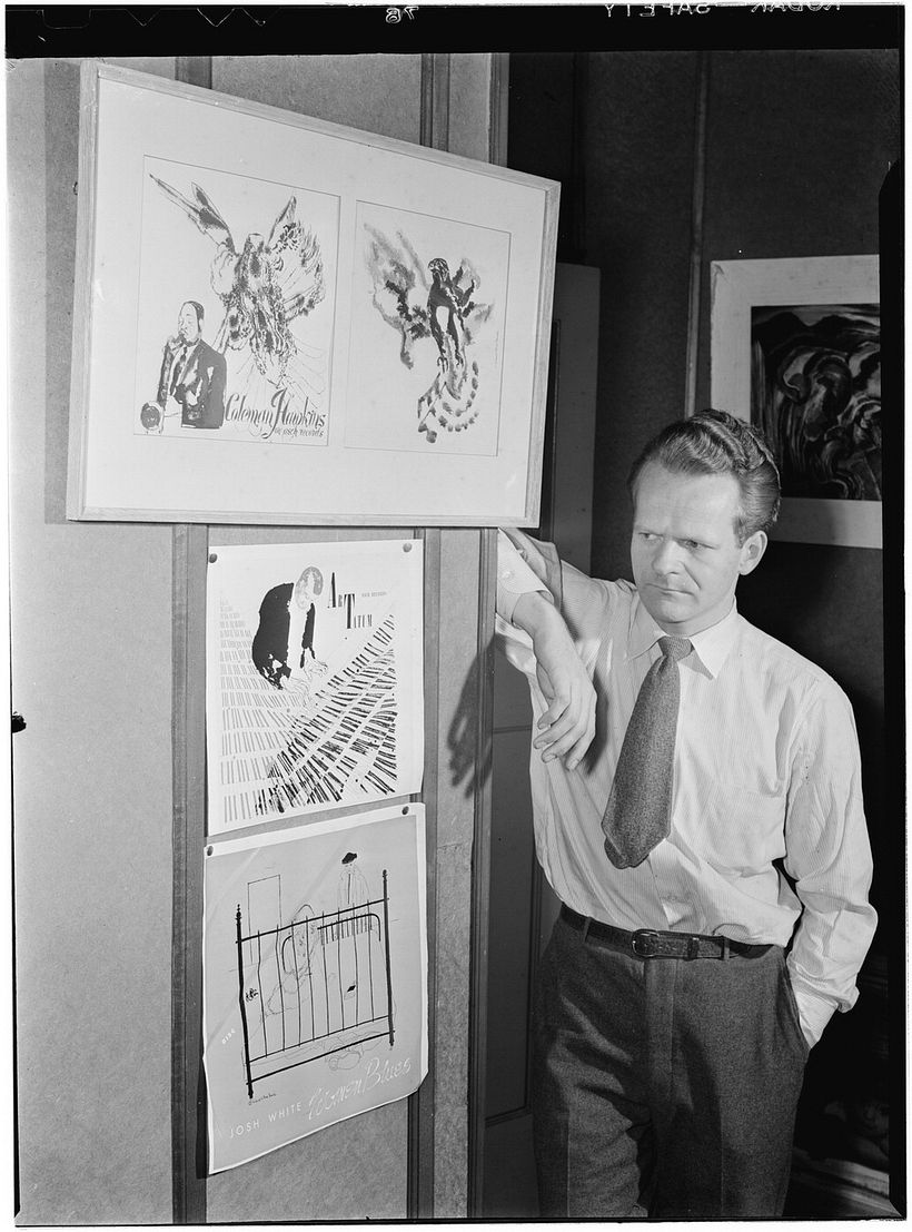 David Stone Martin, ca. April 1947, photo by William P. Gottlieb.