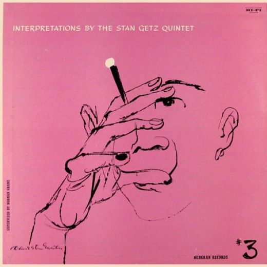 Stan Getz "Interpretations by the Stan Getz Quintet, vol. 3" Norgran Records MG N 1029 12" LP Vinyl Record (1955)
