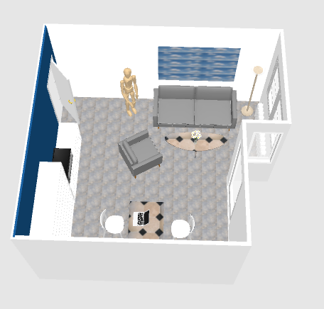 My project in Interior Design for Multifunctional Spaces course: SALON 1