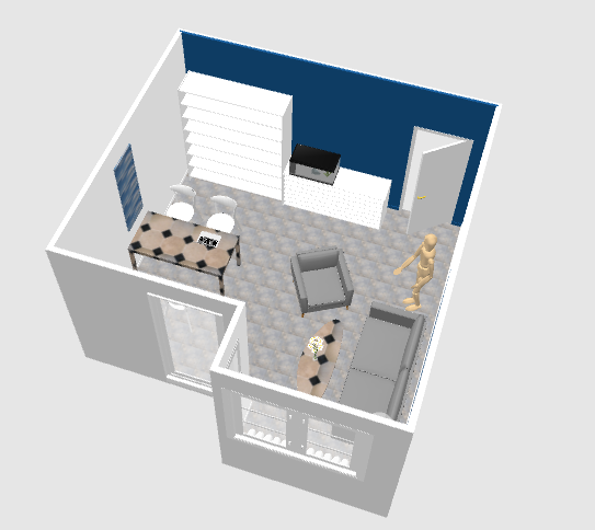 My project in Interior Design for Multifunctional Spaces course: SALON 3
