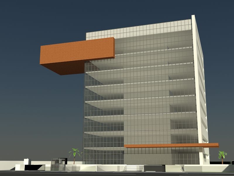 SketchUp - Prédios comerciais em Curitiba 5