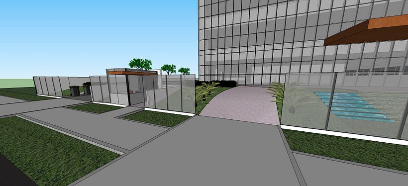 SketchUp - Prédios comerciais em Curitiba 1