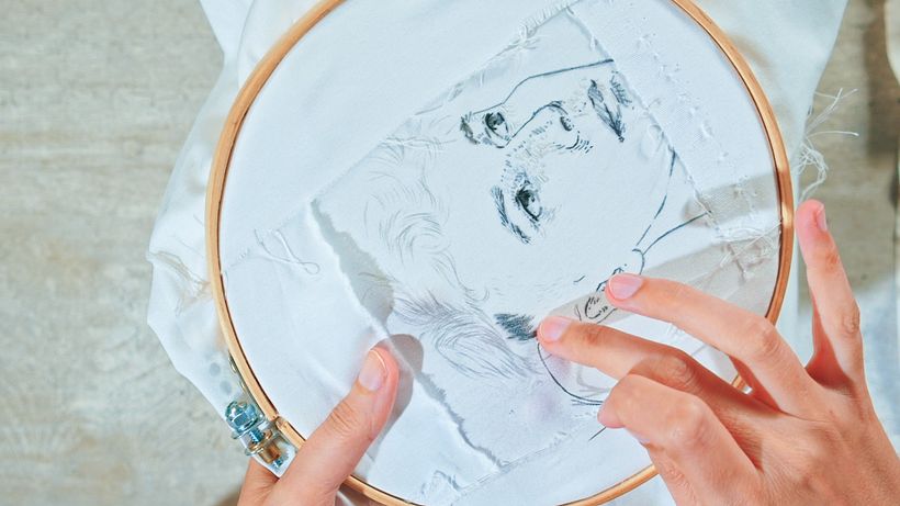 How to Embroider Hair in Less Than 4 min (TUTORIAL) 2