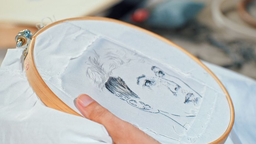 How to Embroider Hair in Less Than 4 min (TUTORIAL) 6