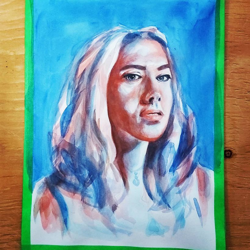 My project in Artistic Portrait with Watercolors course 0
