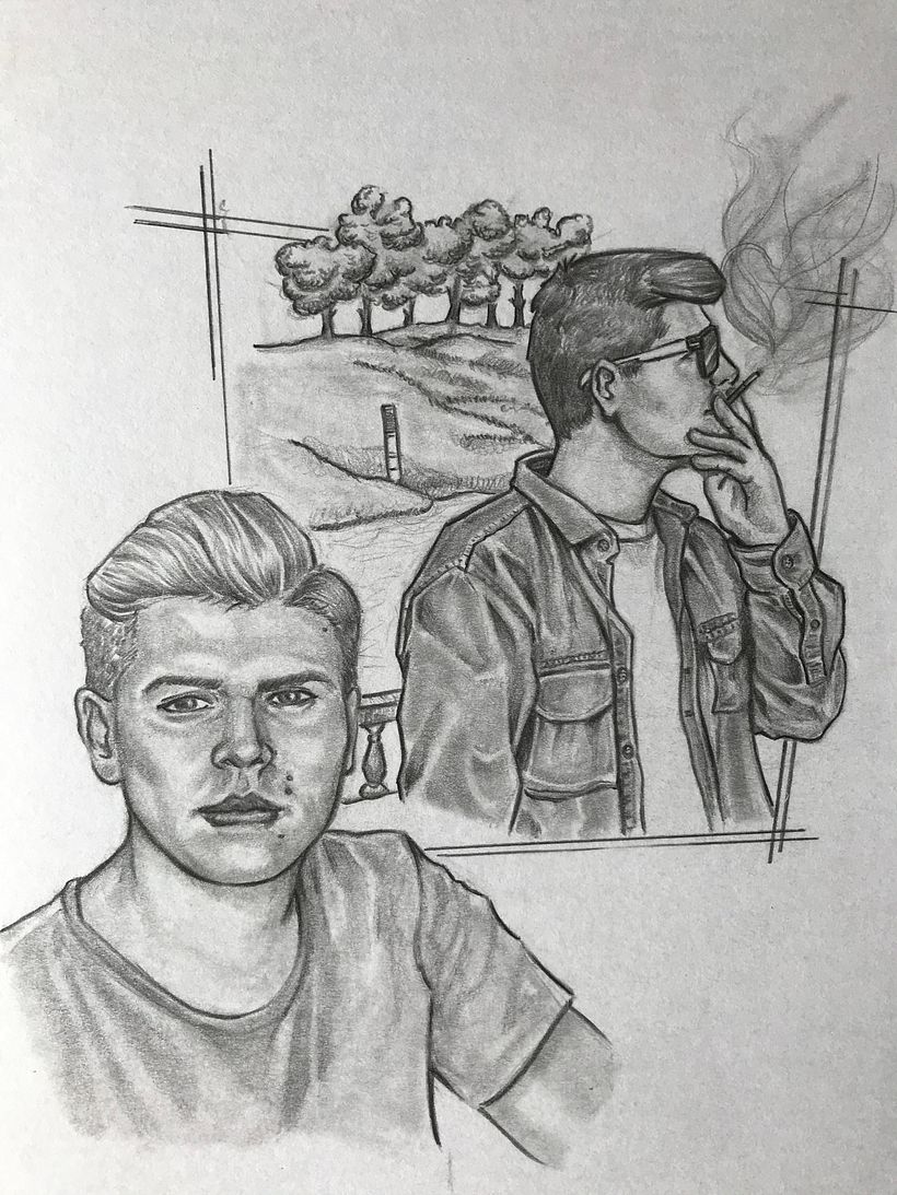 Retrato P&B - Lucas Romano 0