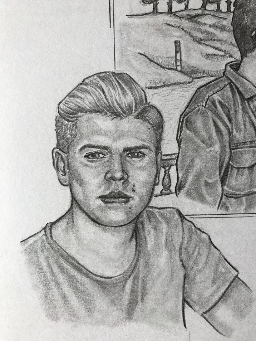 Retrato P&B - Lucas Romano 1