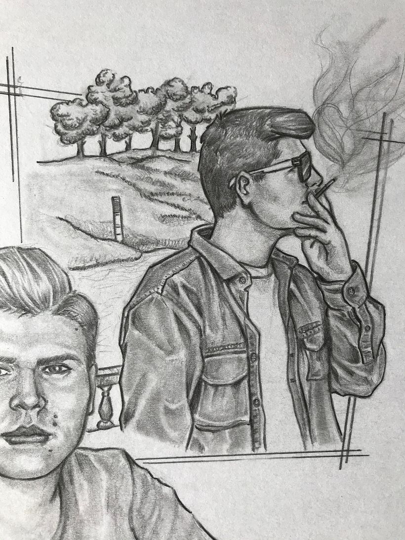 Retrato P&B - Lucas Romano 2