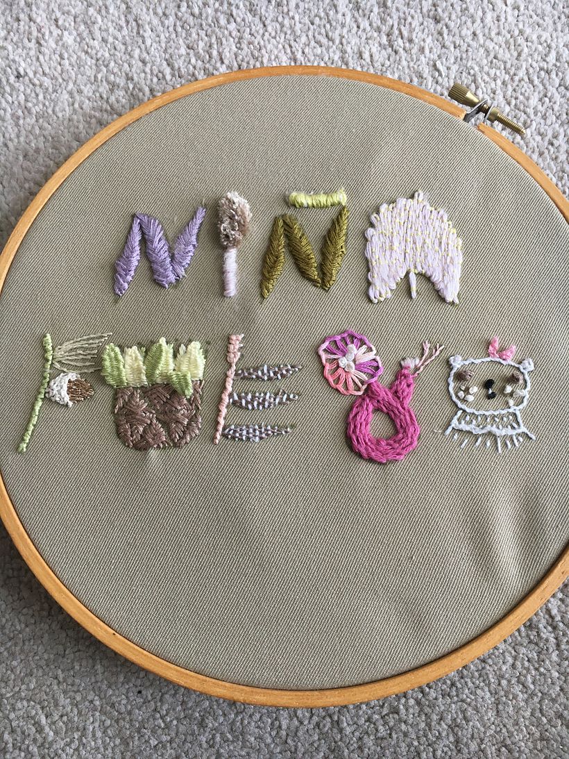 My project in Introduction to Raised Embroidery course 0