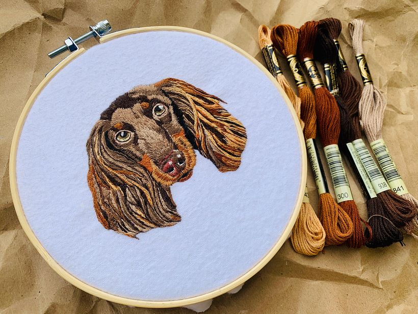 Mi Proyecto del curso: Needle painting para principiantes -1