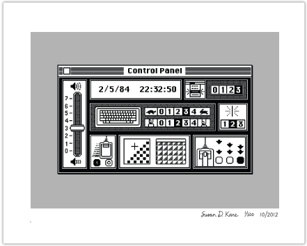 Susan Kare. Control Panel