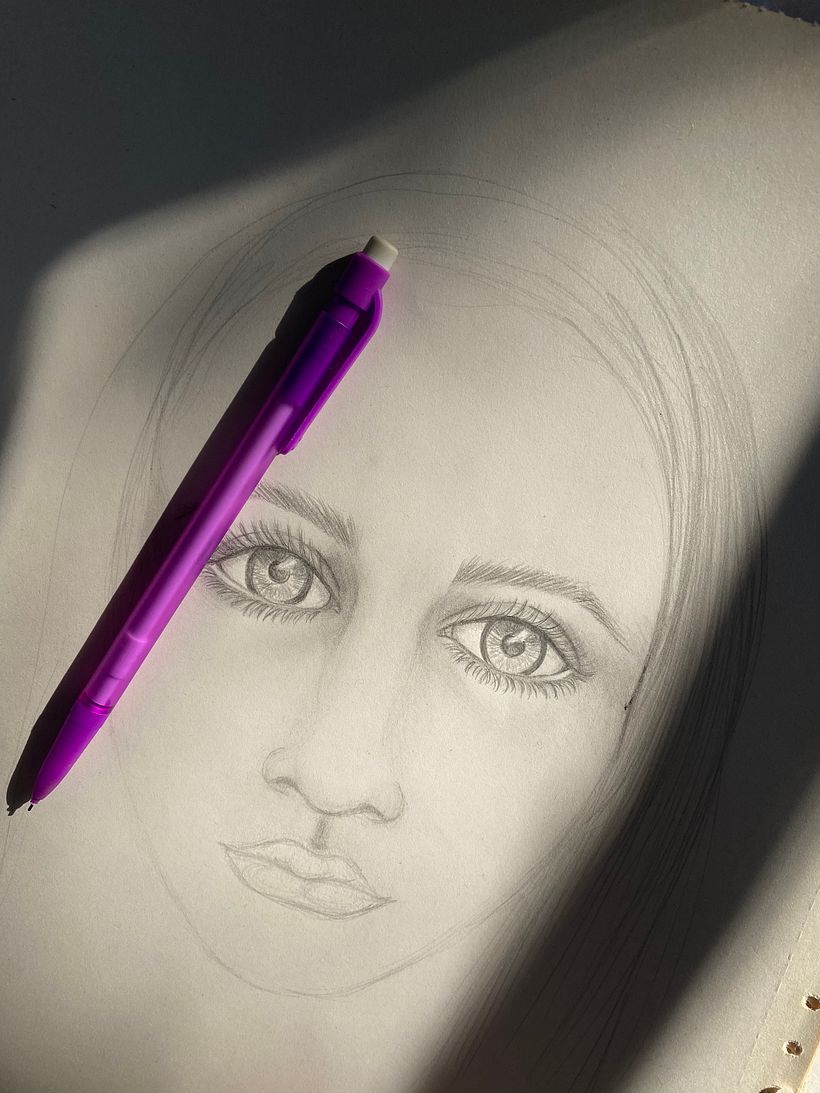 Boceto Rápido  en lápiz sin terminar. 