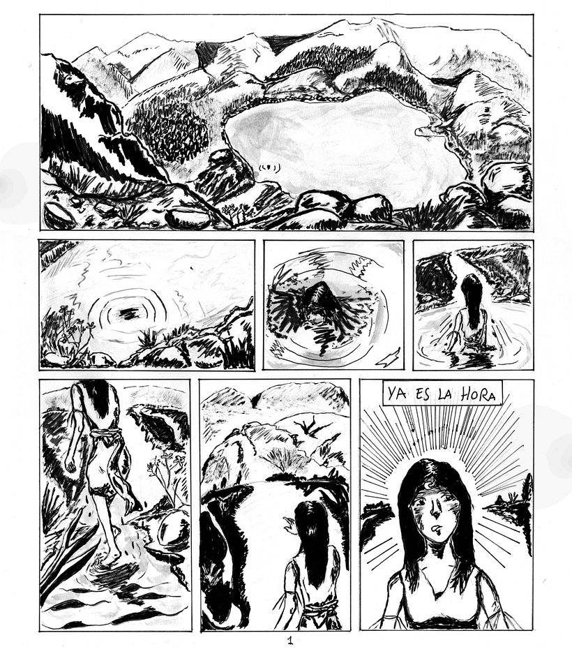 "Tránsito". Aquí va mi pequeña historia. Hecha a mano. 0