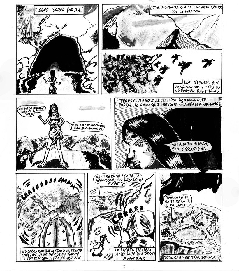 "Tránsito". Aquí va mi pequeña historia. Hecha a mano. 1