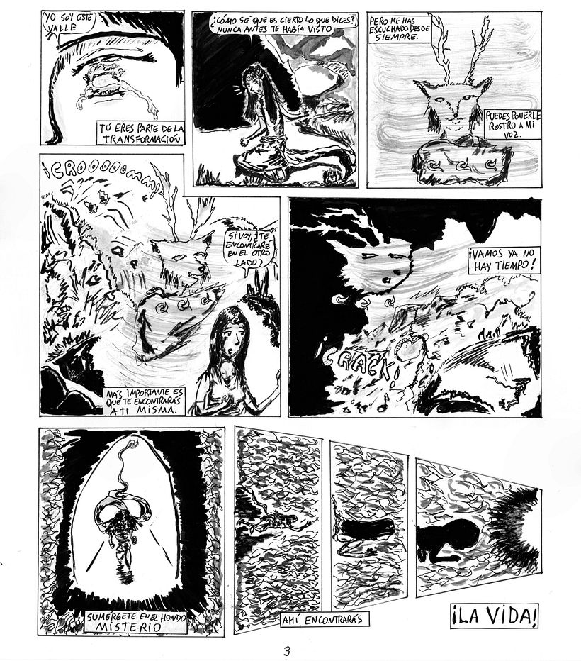 "Tránsito". Aquí va mi pequeña historia. Hecha a mano. 2