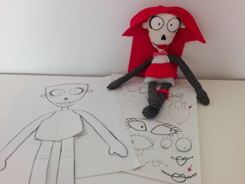 Mi primer personaje aquí: Una Caperucita 1