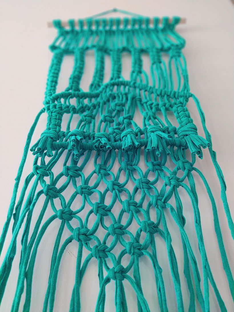 Mi Proyecto del curso: Introducción al macramé: creación de un tapiz decorativo 1