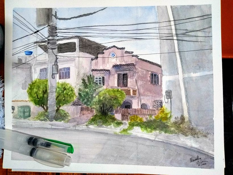 My first architectural project. Unfortunately I cannot scan it.
