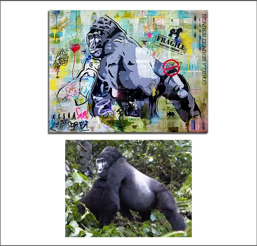 Silverback Mountain Gorilla Artwork 1