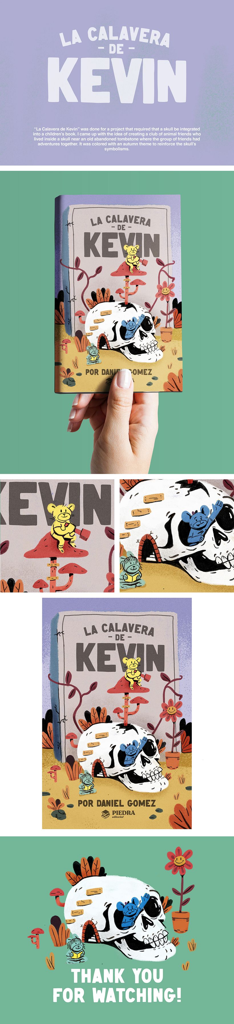 Portada de libro infantil - La Calavera de Kevin -1