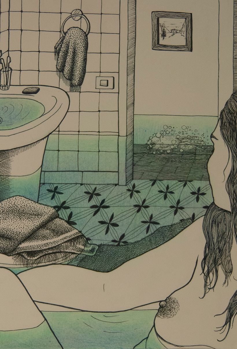 Metáforas ilustradas de un volcán dormido
