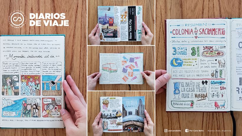 Escritura, ilustración, collage, lettering