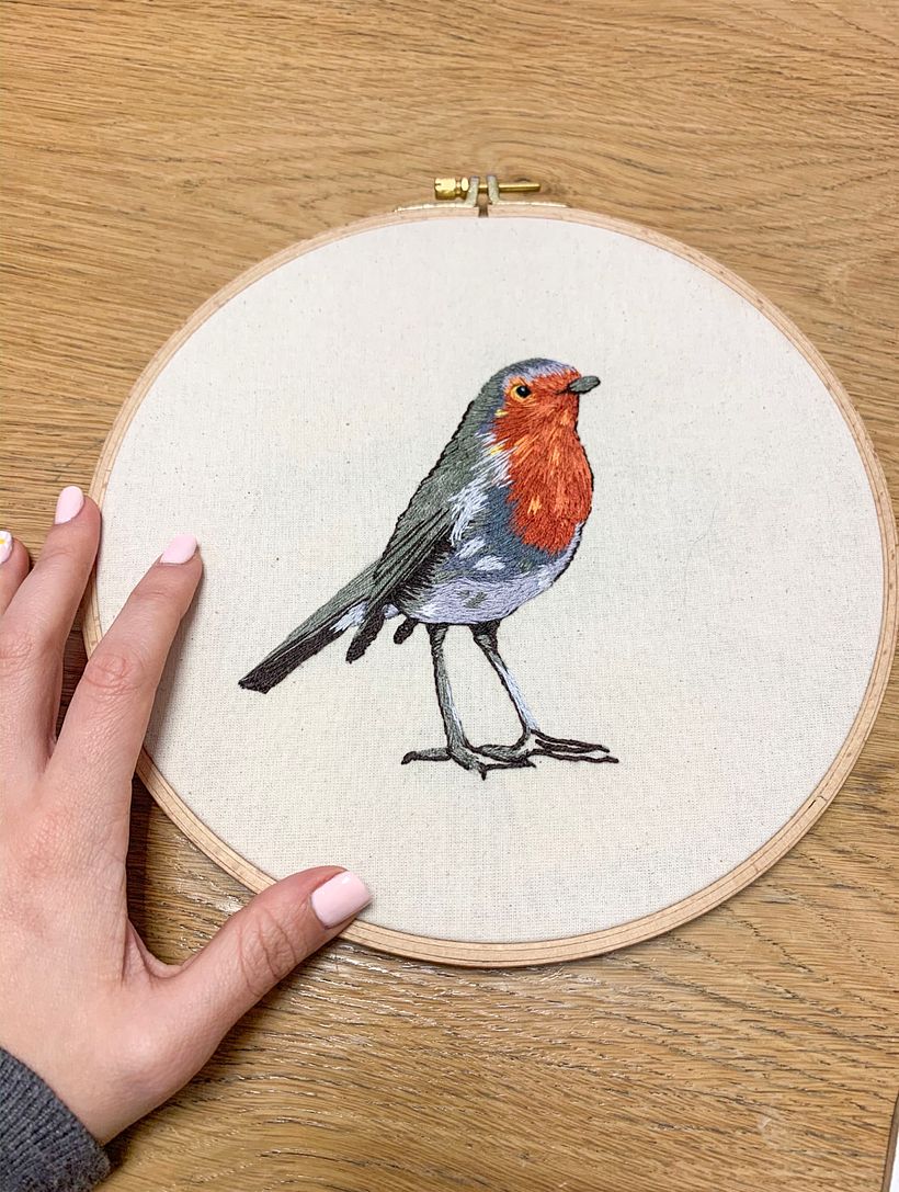 My project in Painting with Thread: Textile Illustration Techniques course 1