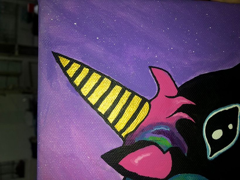 Unicornio, Acrylico en canvas 0