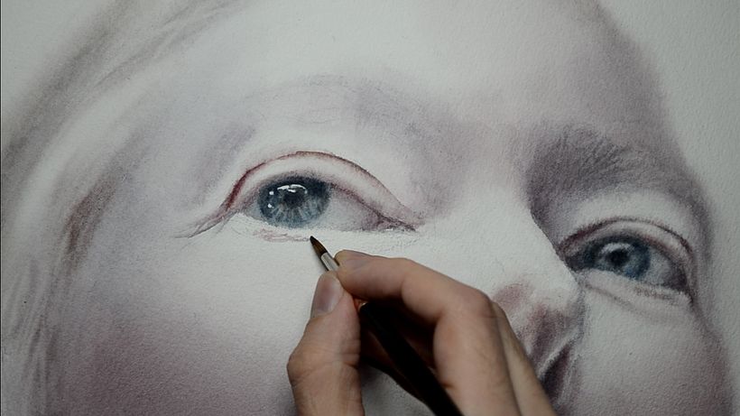 Añadiendo detalles para dar textura a la piel.