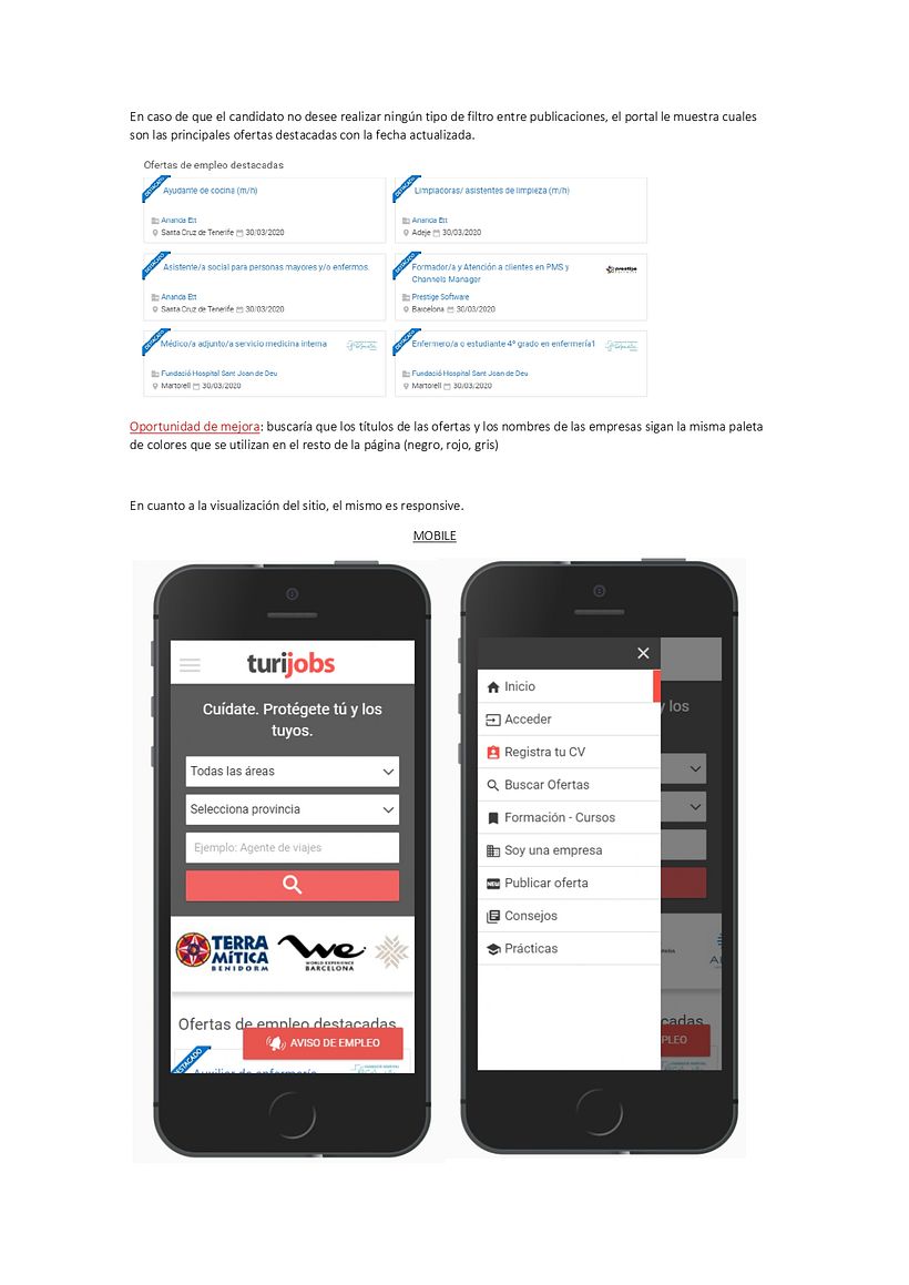 Informe UX - Turijobs.com 0