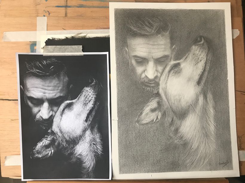  "Alma", Dibujo a grafito