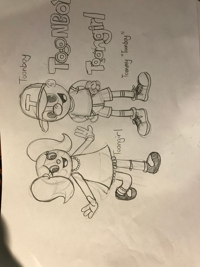 Illustration of 1930's Cartoon Characters