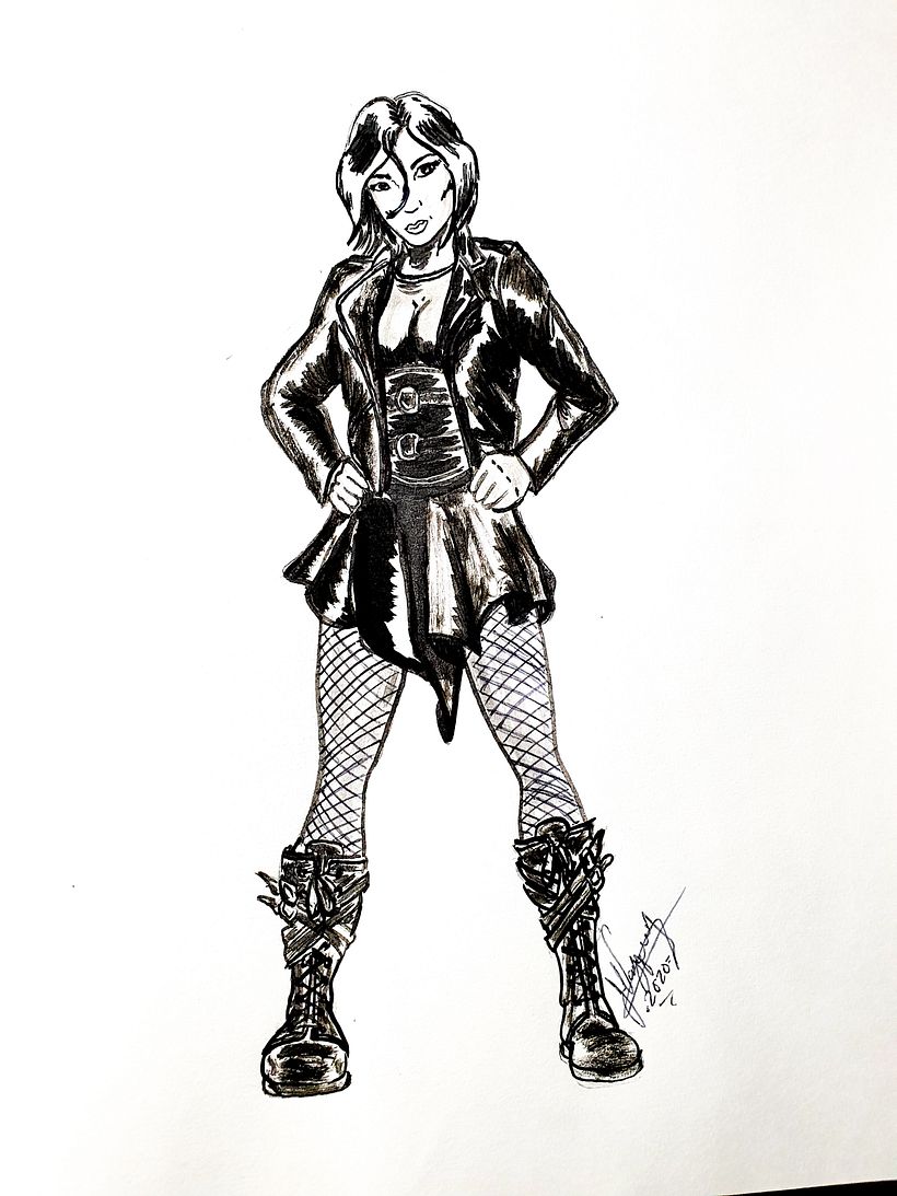 Mi Proyecto del curso: Diseño de personajes femeninos para cómics 2