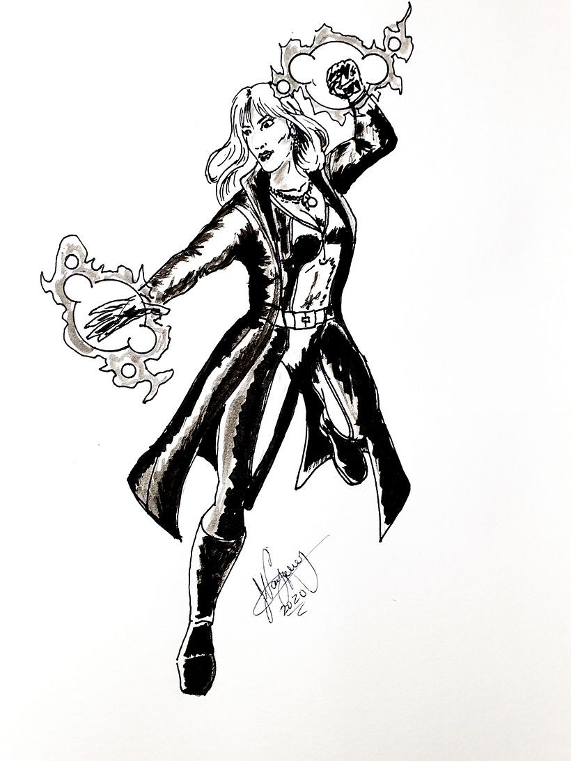 Mi Proyecto del curso: Diseño de personajes femeninos para cómics 3