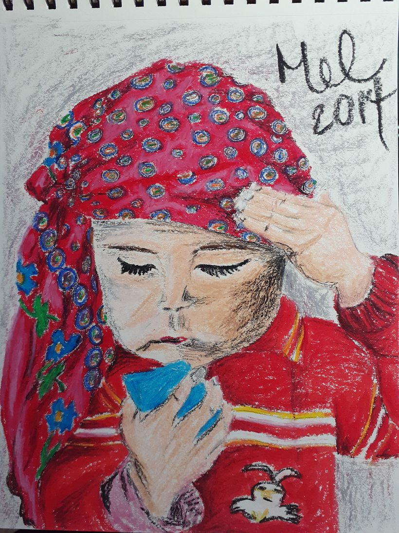 Oil pastel, 2014. 