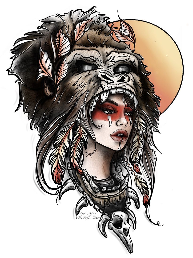 My project in Digital Design and Illustration of Tattoos with Procreate course 0