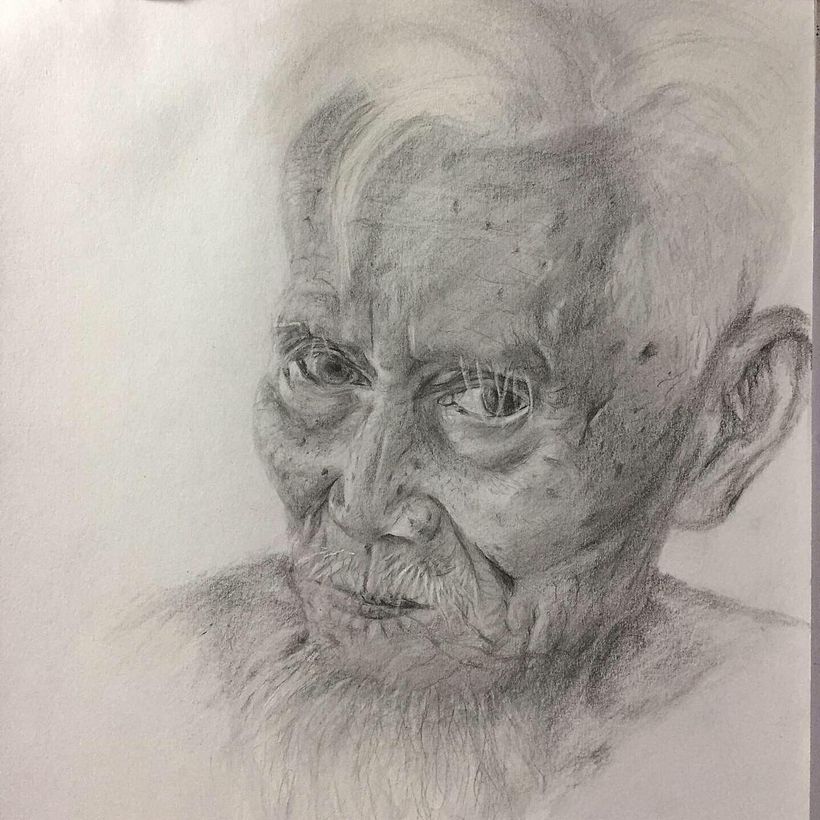 Mi Proyecto del curso: Retrato realista con lápiz de grafito 0