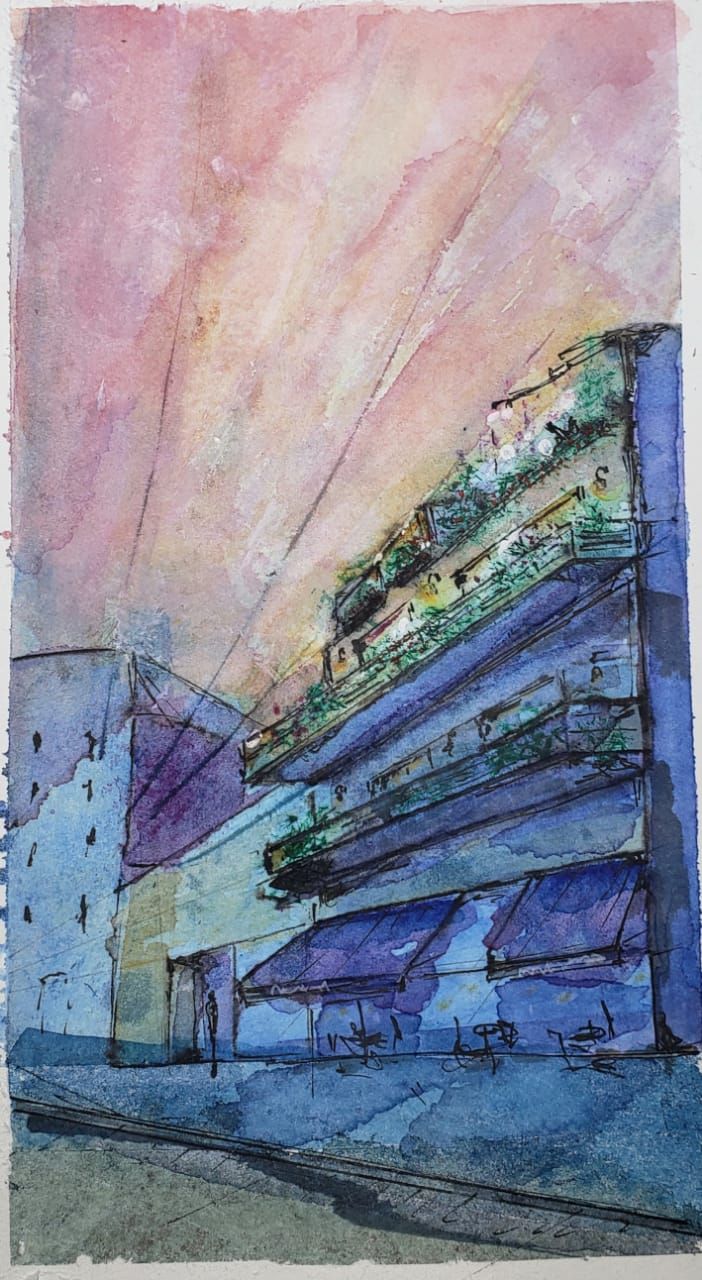 My first watercolor ever... Argentina..