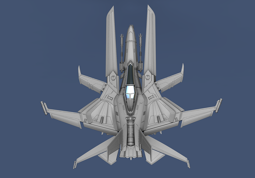 Mi Proyecto del curso: Diseño y modelado de una nave sci-fi en 3D 2