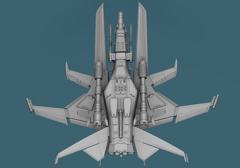 Mi Proyecto del curso: Diseño y modelado de una nave sci-fi en 3D 3