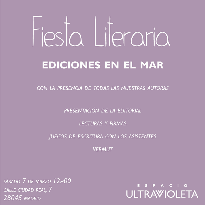 cartel informativo sobre eventos o actividades.