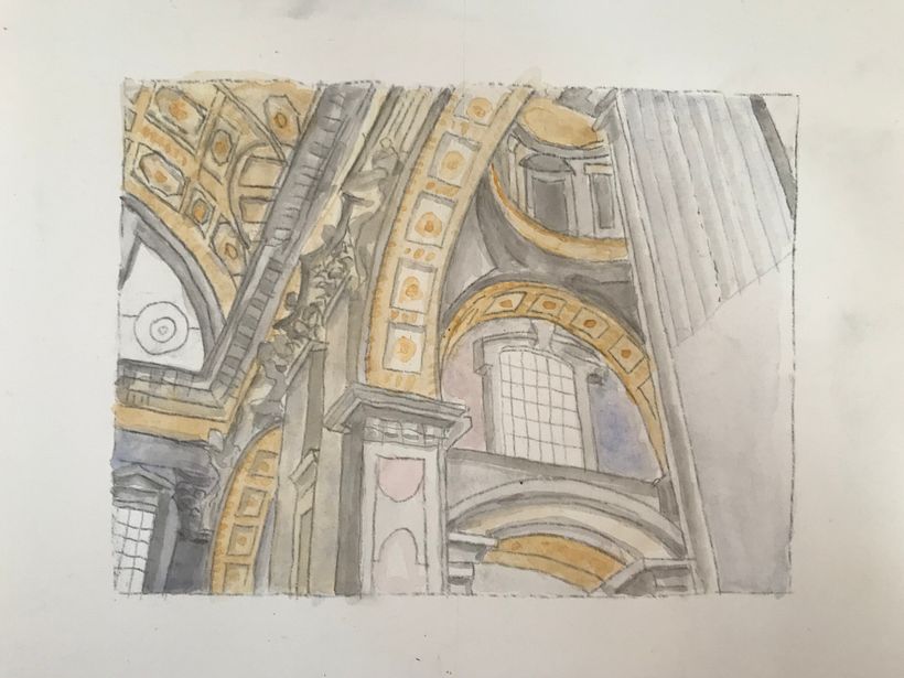 My project in Architectural Sketching with Watercolor and Ink course 0