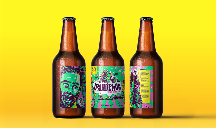 ETIQUETA IPANDEMIA CERVEZA ARTESANAL 0