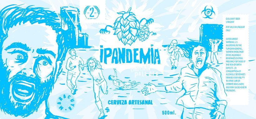 ETIQUETA IPANDEMIA CERVEZA ARTESANAL 4
