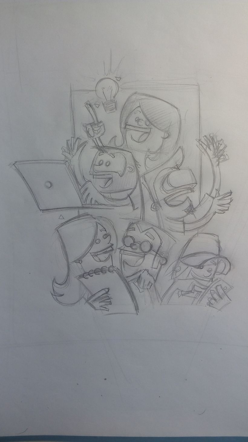 Hackathon social. Ilustración para Cruz Roja. 4