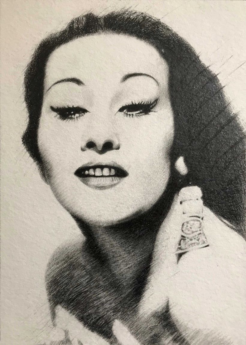 "Ella es bendición". Serie de dibujos en grafito y técnica digital. 8