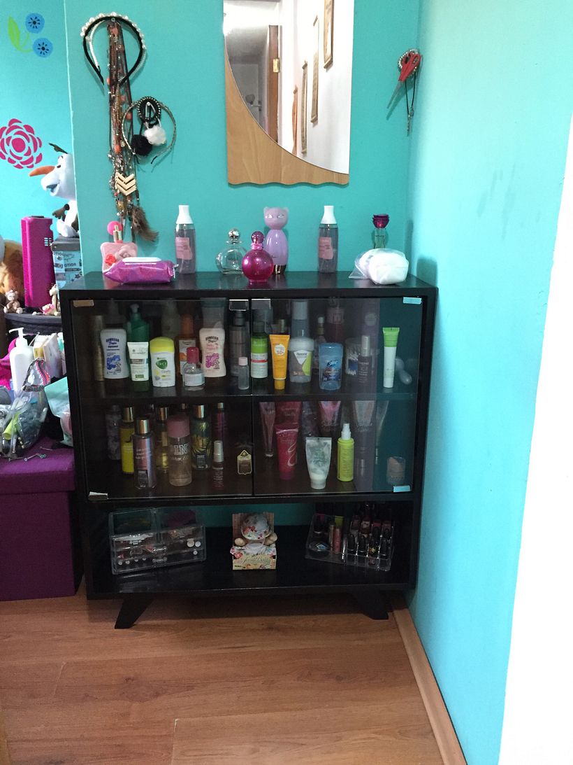 Vitrina para organizar los cosmeticos de mi hija. 0